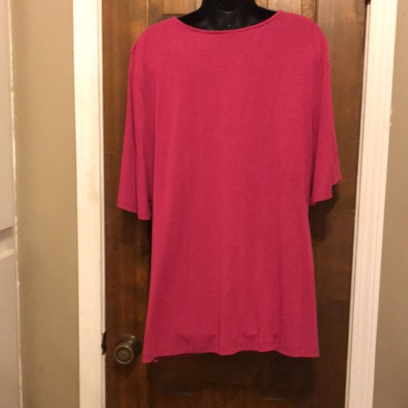 ECI NY Blouse Hot Pink!! PLUS size XXL. - Picture 8 of 8